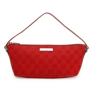 Gucci Red Boat Shoulder Pochette